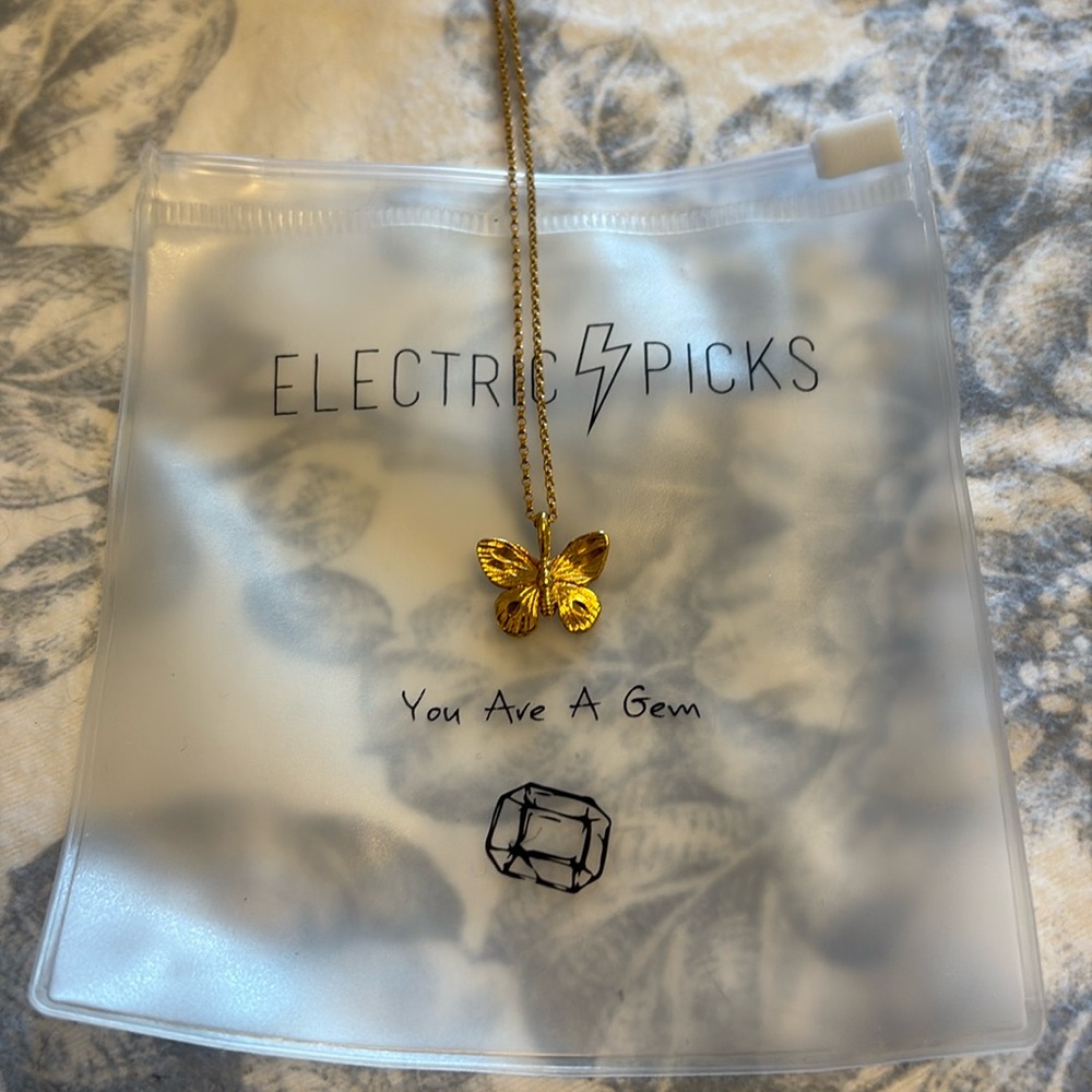 Electric Picks Limited Edition Butterfly Necklace